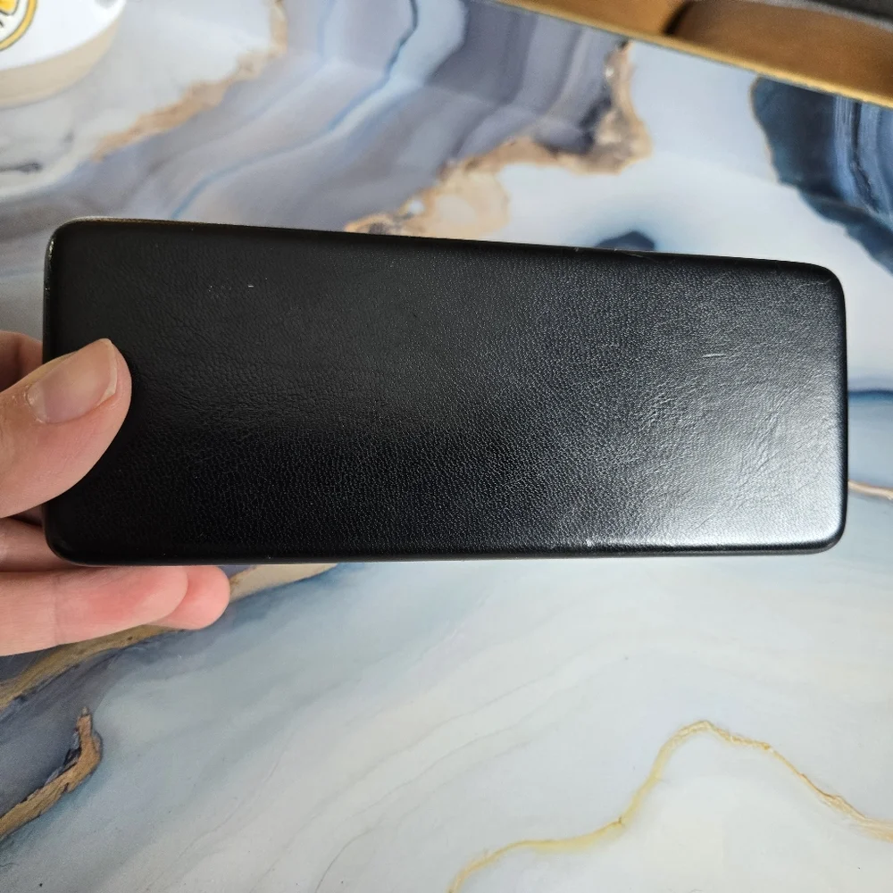 L.A.M.B. •Black Leather Eye Glass Case